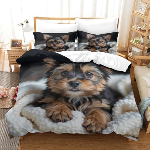 Housse de couette chiot mignon parure de lit ultra douce garçon - 3