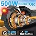G1 Foldable Electric Scooter for Adults with 500W Motor, Up to 21MPH Speed & 23-Mile Long Range, 36V/12.6AH Battery, 8.5