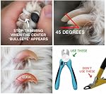 4-in-1 Trousse de grooming pour chiens – Peigne de démaquillage, sous-poil, pinceau pour animaux de compagnie, pince à ongles & Fichier – Outils professionnels de grooming pour chiens & Chats Shedding & Détruire
