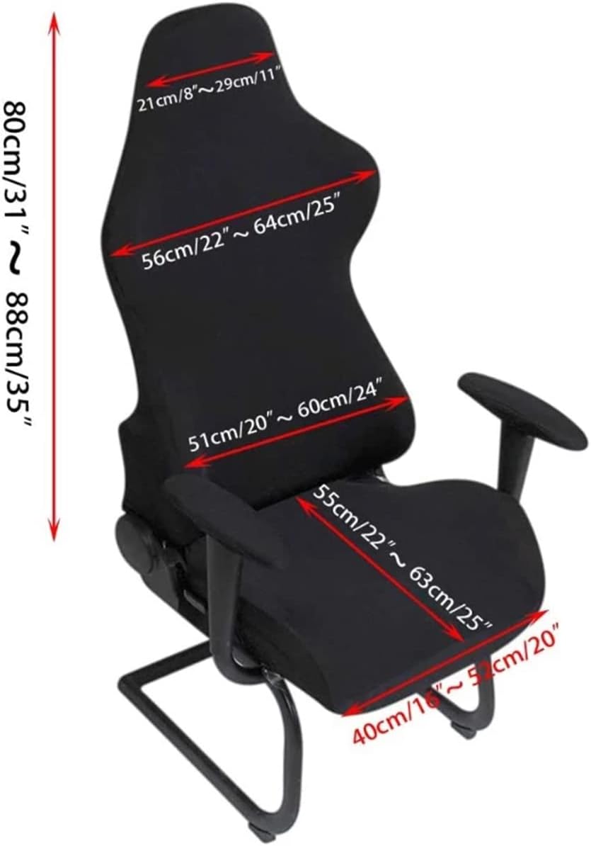Stretch Gaming Chair Cover Washable Armchair Seat Covers Stretch Protector Slipcover for Office Computer Game Chair Cover (Color : Purple)