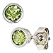 Produktbild Jobo Damen Ohrstecker rund 925 Sterling Silber rhodiniert 2 Peridote grün Ohrringe
