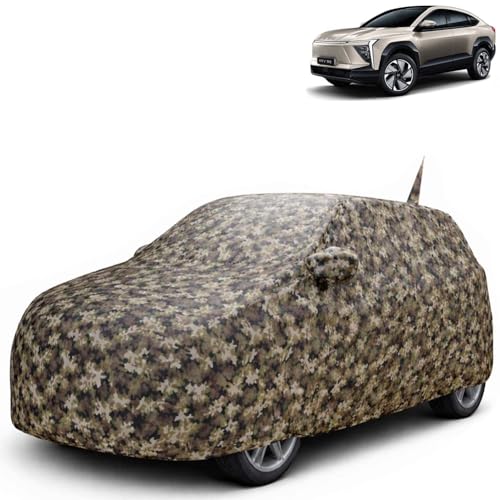 Image of KINGSWAY JungleTech 100% Waterproof Car Cover Only with Mahindra XEV 9E (Year 2025 Onwards - All Model) | Mirror and Antenna Pockets | Scratchproof | All Weather Car Body Cover