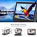 SQQBZZ 12.5” Portable DVD Player with 10.5” Large HD Screen, 4-6 Hours Rechargeable Battery, Dual Speakers, Region Free, Remote Control, Support Multiple Disc Formats Sync TV, USB/SD, Black
