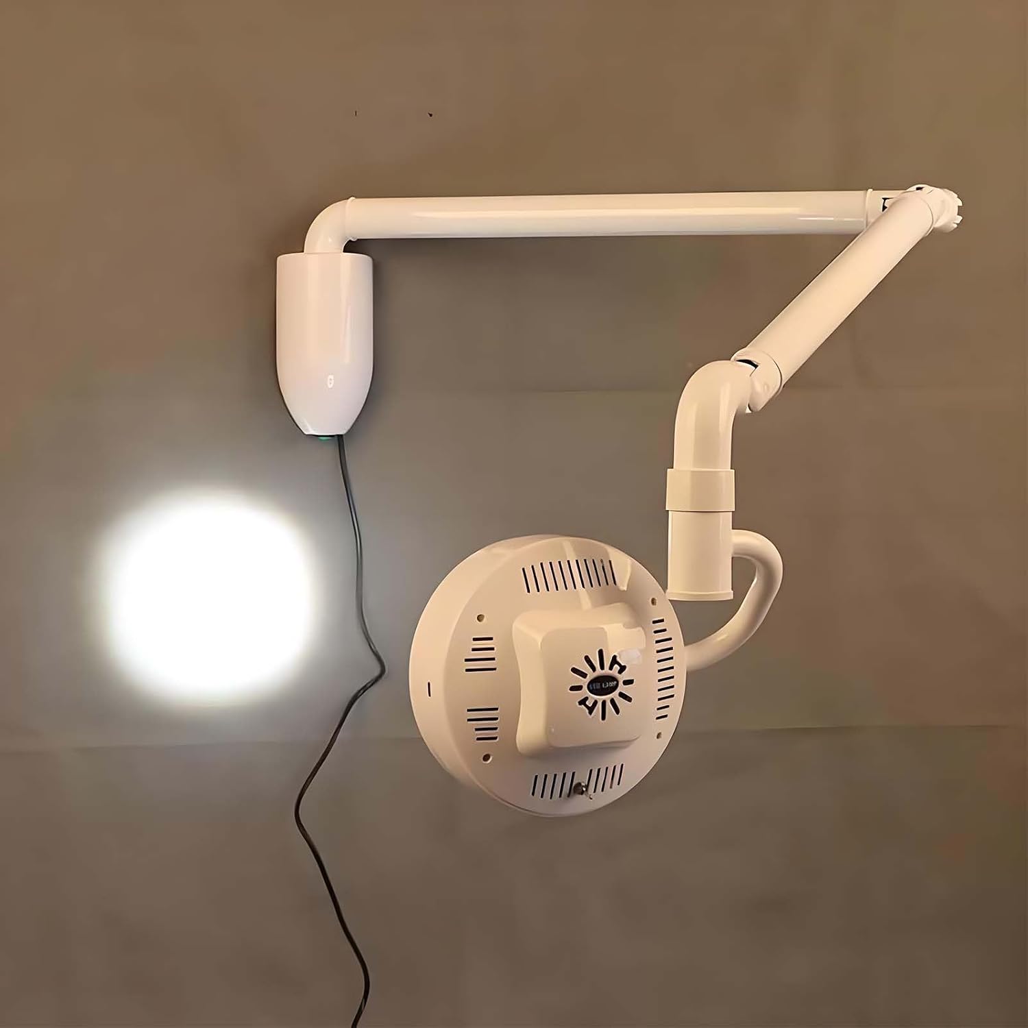 Wall Mounted LED Medical Exam Light - 360° Adjustable Illumination, Shadowless Surgical Lamp for Pets & Humans, Infrared Sensor, 5000-5500K Brightness