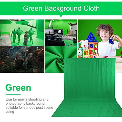 Green Screen Chromakey Hintergrundtuch, waschbar Fotografie Chromakey Verdickung Praktisches Polyester mit Clip für Foto… – Bild 3
