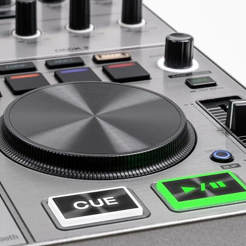 Denon DJ PRIME GO+ Portable DJ Controller and Mixer with Stem Separation, 2 Decks, Wi-Fi Streaming, Bluetooth, Lights Control, 7" Screen and Battery
