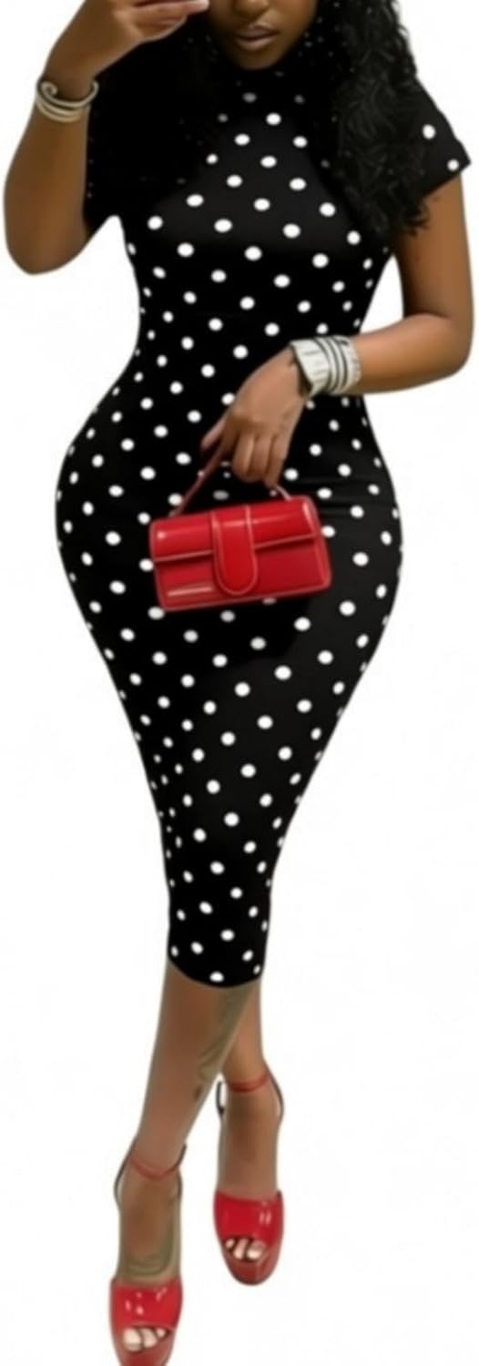 Jumpsuits for Women Sexy Polka Dot Halter Jumpsuit Backless Bodycon Capri Jumpsuit Party Club Outfits