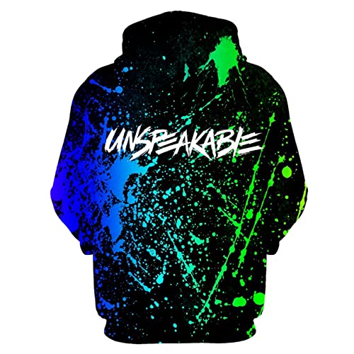 Boys And Girls Fashion Sweatshirt 3D Printing Teen Game Hoodie Sports Tops 1-X-Large #TOP1