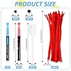 50 Set Fork Craft Kit Disposable Creativity Sporks DIY Fork Creativity Set Include Sporks Red Pipe Cleaners Self Adhesive Wiggle Googly Eyes Make Your Own Craft Kit for Party Projects #1