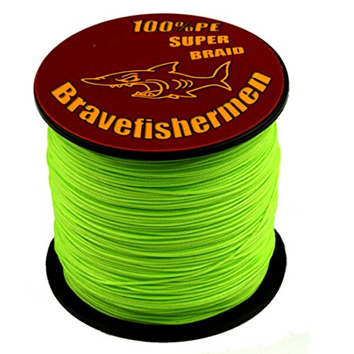 Bravefishermen Braided Fishing Line Low Memory Zero Stretch 10LB to 100LB