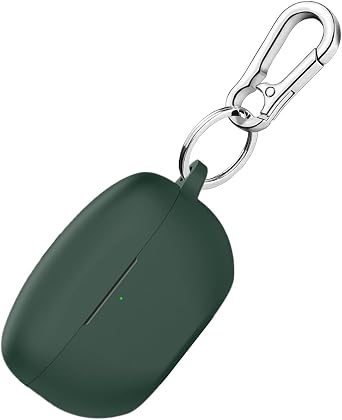 Compatible with Sony WF-1000XM5 Case Cover with Keychain, Soft Silicone Protective Skin Case for Sony XM5 Wireless Earbuds 2023 WF1000XM5 Green