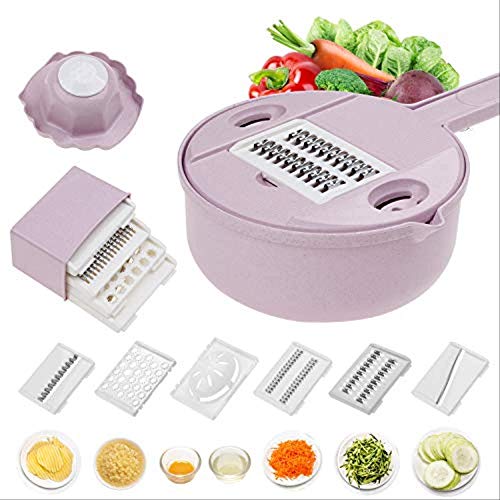 Tagliaverdure, Grattugia, Taglia Verdure Multifunzione Da Cucina Rotonda, Taglia Verdure Multifunzione Da Cucina, Accessori Per Affettare Patate Insalata Di Verdure, Utensili Da Cucina