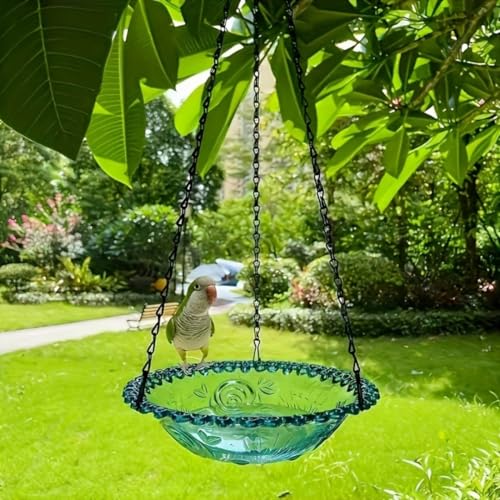 Hanging-Bird-Bath-Outdoor-Birdbath-Bowl-Hanging-Bird-Feeder-Tray-for-Garden-Patio-Backyard-Decor-Gift-for-Bird-Lovers-Purple Hanging Bird Bath Outdoor Birdbath Bowl Hanging Bird Feeder Tray for Garden Patio Backyard Decor Gift for Bird Lovers Purple