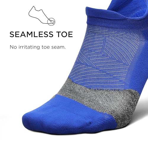 Image of Feetures Elite Light Cushion No Show Tab Sock Wave
