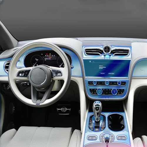 Film protection Bentley Bentayga 2023 en TPU anti-rayures pour console centrale