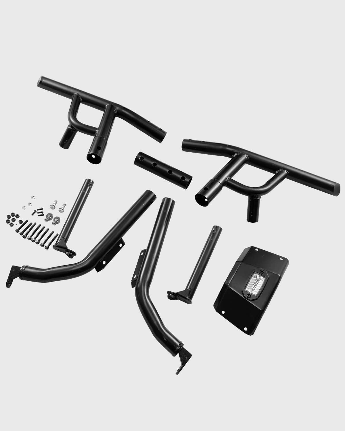 A & UTV PRO Rear Bumper Low Profile Heavy Duty Brush Guard with 2019-2025 Polaris RZR XP 1000/4 1000 /Turbo/XP 4 Turbo Replace #2884020-458