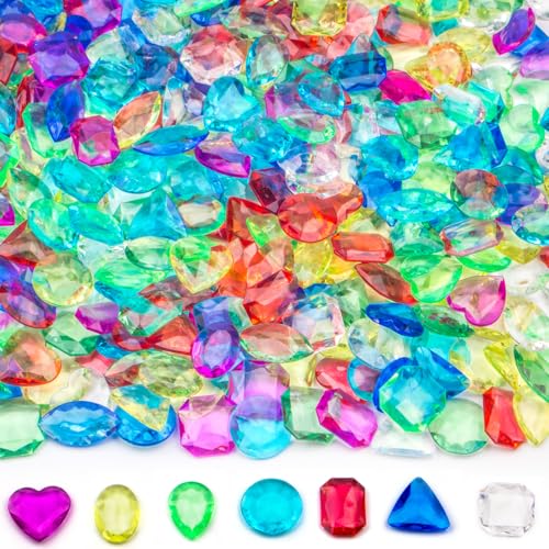 Prehalpty 200 Pcs Gemstones for Kids