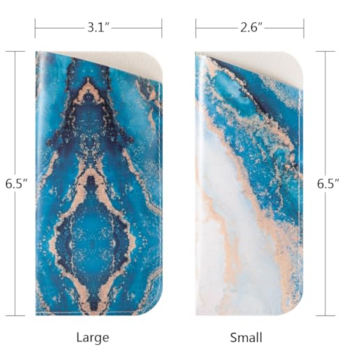 Image of TRIUMPH VISION Reading Glasses Pouch Eyeglass Sleeve Soft Case Slim 3 Pack | Alternative to Bulky Case Lightweight,Neoprene Lined Padded Protect Optical lens Slip in, Cute Pattern Portable for Daily Use
