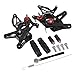 Motorbike For Kawasaki Ninja ZX-6R ZX-636 ZX6R ZX636 2024 2025 Adjustable Rider Rearset Footrests Foot Rest Pegs Shift Pedals Shifter Bracket Rear Sets (Black)