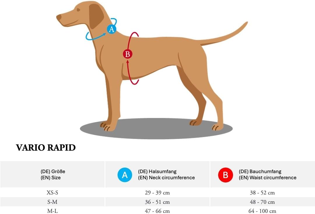 HUNTER Escape-Proof Harness Vario Rapid, M red, Nylon