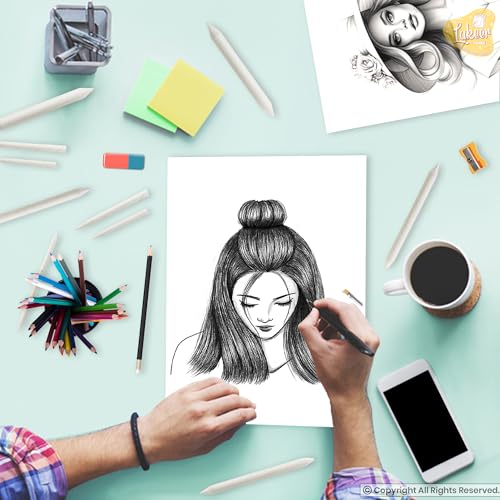 Image of Lakeer A4 White Drawing Paper - 100 GSM, 100 Sheets, Smooth Texture, Acid-Free, Ideal for Drawing, Sketching, Painting, Calligraphy, Etc.