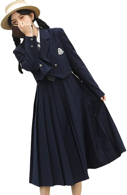 Amazon 学生服 卒業式スーツ 女の子 フォーマルスーツ 中学生 高校生 4点セット 中学生 女子 プリーツ ワンピース 大きいサイズ ガールズ おしゃれ 卒業式服装 卒園式 入園式 卒服 お受験 ブラック フォーマル 通販
