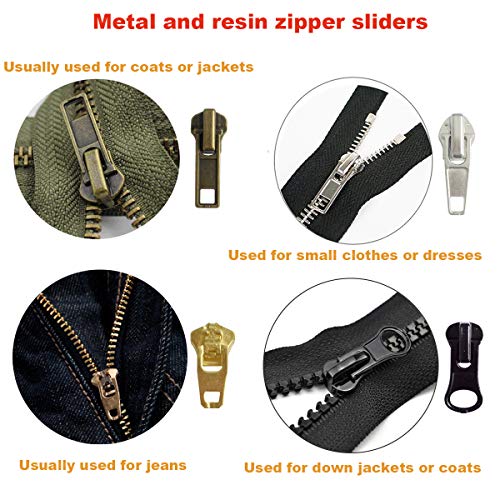 EuTengHao 169Pcs Zipper Repair Kit Zipper Replacement Zipper Pull