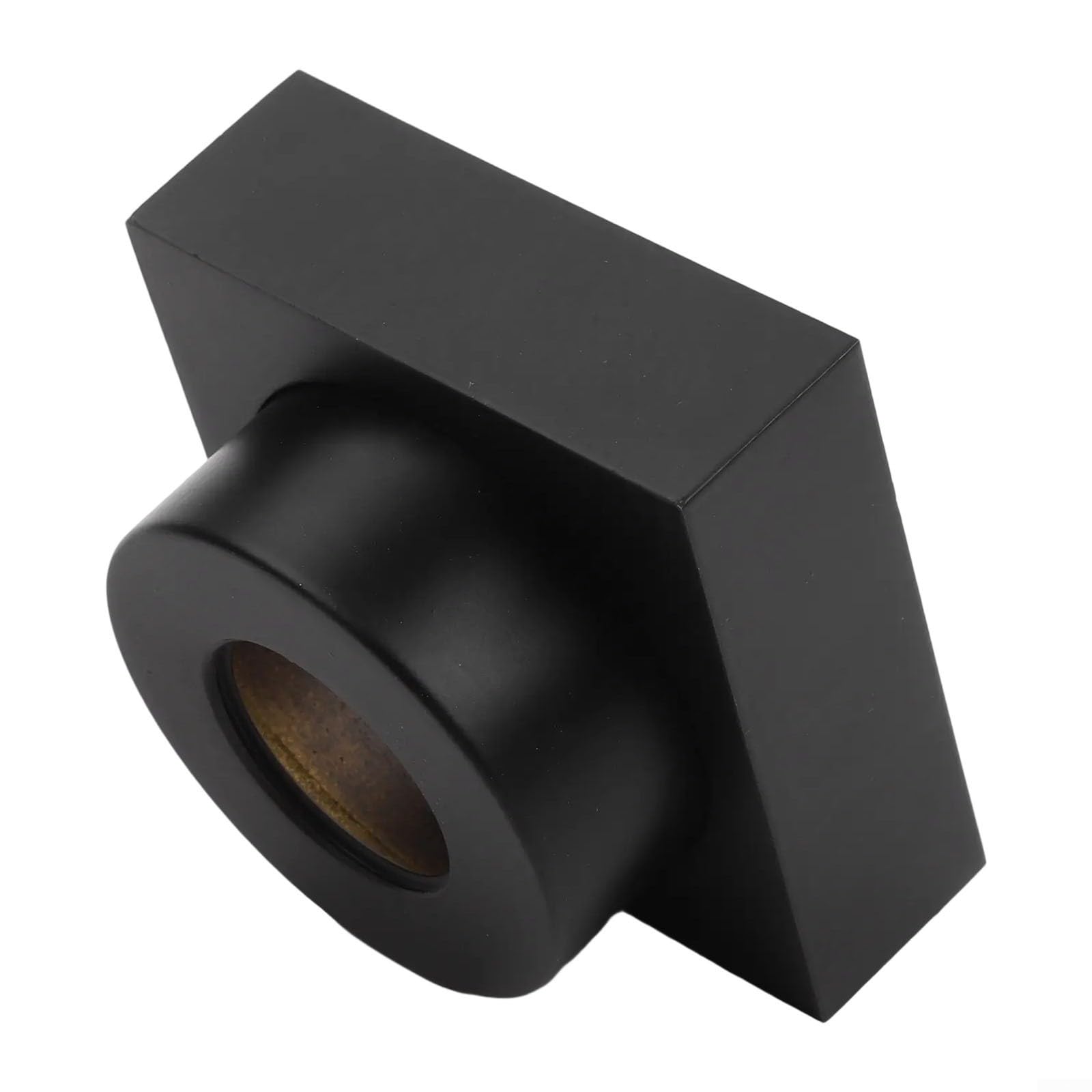 Cabeza de ducha cuadrada ajustable Cubierta decorativa para 0-23mm de altura, Brida de tubo de latón grueso para grifo de baño Válvula de mezcla Renovación negro (negro)