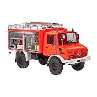ベンツ消防車 1/24 プラモデル Amazon | ドイツレベル 1/24 ウニモグ U1300L TLF8/18 消防車
