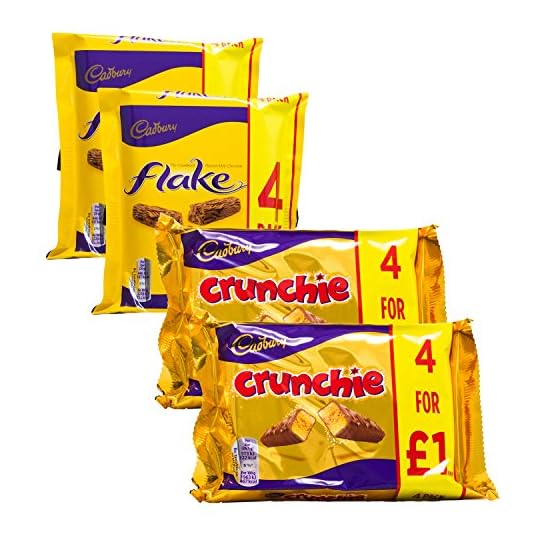 
                            Cadbury Variety Selection | 8 Bars of Cadbury Flake & 8 Bars of Cadbury Crunchie | 16 Bars Total
                        
