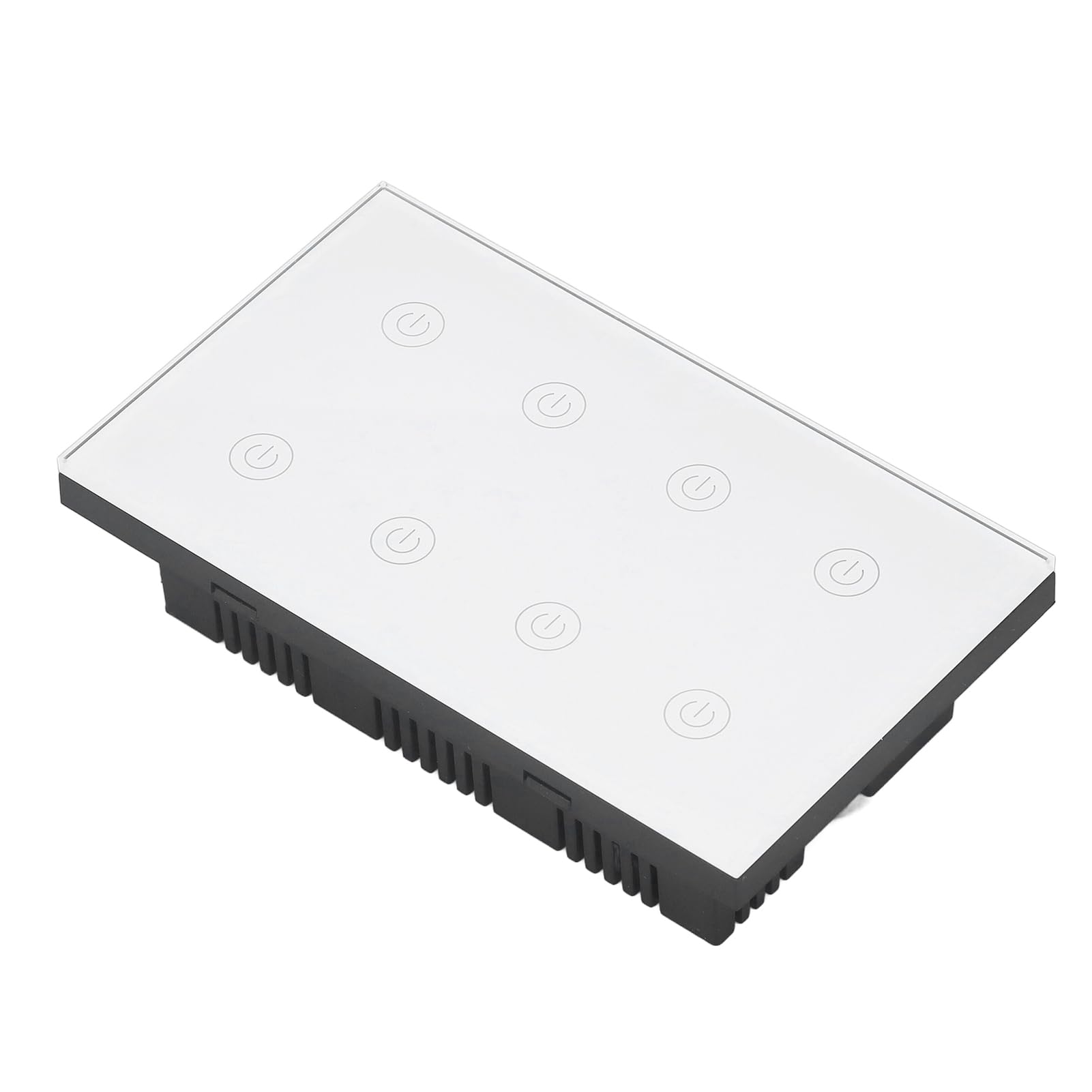 Interruptor de luz, Panel de interruptor de pared táctil WiFi inteligente de 8 bandas Compatible con Home, Control inalámbrico de AC100-240V