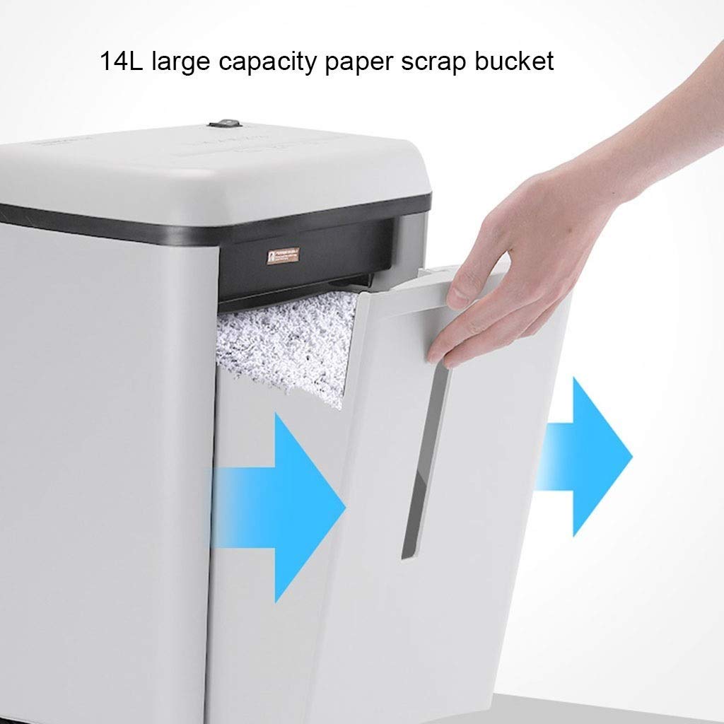 Trituradora de papel de corte cruzado, capacidad de 6 hojas, tiempo de funcionamiento continuo de 20 minutos para uso en la oficina y el hogar