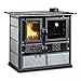Produktbild La Nordica Legna Rosa Holzofen-Herd DX aus Naturstein, Leistung 6,5 kW, beheizbarer Raum 185 m³, Farbe Stein