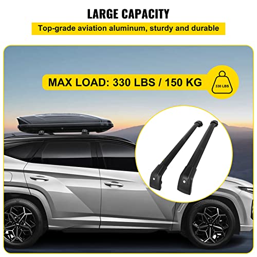 Bestauto Cross Bar Roof Racks For Hyundai Tucson 2016 2017 2018 2019 2021 Black Color New Top Roof Rack Crossbar Black #TOP2