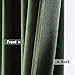 MIULEE Real Pinch Pleated Velvet Curtains with Rings & Clips & Hooks Thick Luxury Pleat Decor Blackout Suede Drapes Thermal Insulated for Living Room Bedroom, 2 Panels, 96 Inches Long, Olive Green