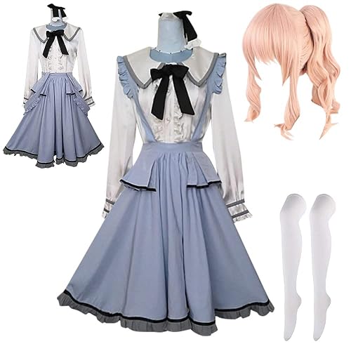 Lmetsky Women Costume Dress Outfit Costume Uniform Full Set Halloween