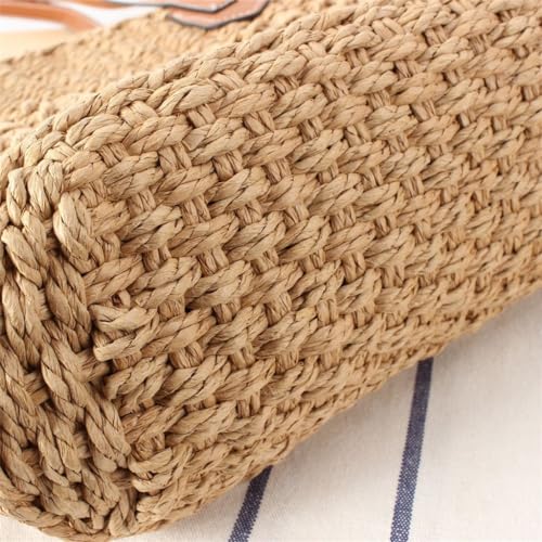 Travel Tote Bag French Commuter Large Capacity Bag Vacation Beach Bag Woven Bag3