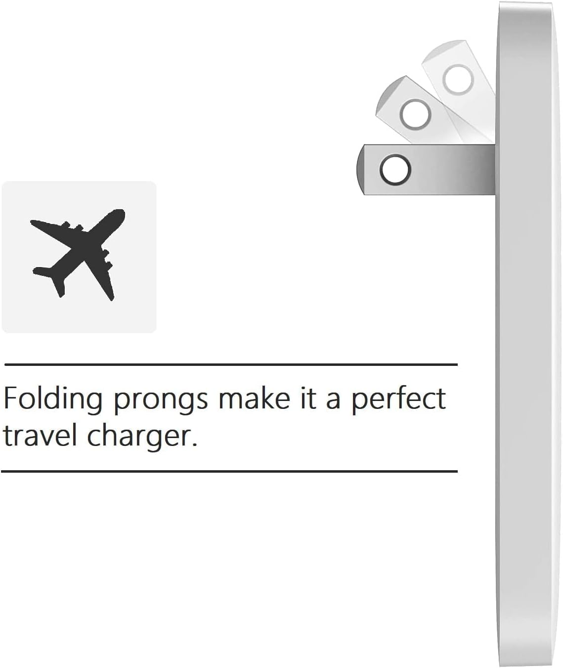 3-Pack Flat Wall Chargers, Galvanox Type USB C Ultra Slim Dual Port Adapters for iPhone 16, 15, 14, 13 Pro/Max and Samsung Galaxy Models, 20W Fast Charging Plug, Folding Outlet Prongs (USB-C/USB-A)