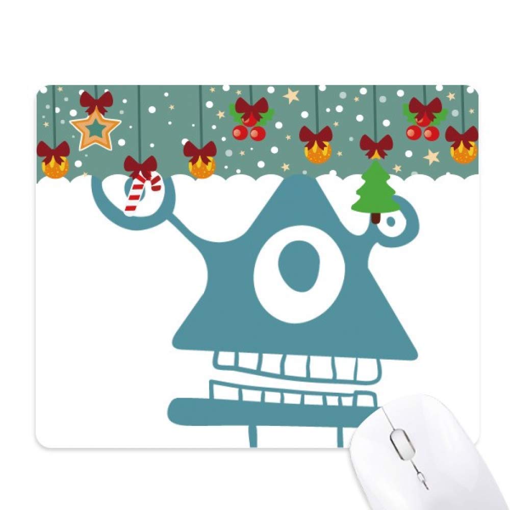Tapis de souris de jeu de bureau alien cyclops en caoutchouc pour Noël