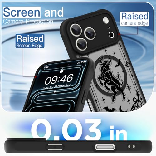 aidvaia Phone Case for iPhone 17 Pro, Compatible with MagSafe. - Choose The Picture that Belongs to Your Zodiac Sign (Taurus). by aidvaia - Used condition - Image 4