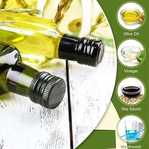Miniatura 3 de Gzqiancang 15 Boquillas Para Botellas De Aceite, Tapón De Rosca, Con Boquilla Para Grasa Con 1 Embudo Y Cepillo De Limpieza Para Aberturas De Botellas Con Diámetro Exterior De Rosca De 30 Mm