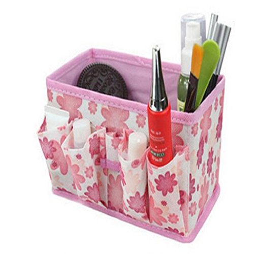 NOMENI Makeup Cosmetic Storage Box Bag Bright Organiser Foldable Container (C)