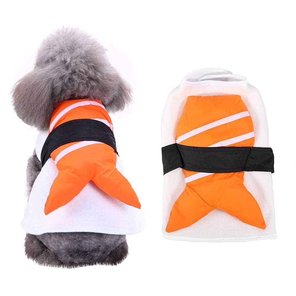 Acouto Pet Sushi Chef Cosplay Clothes, Dog Wedding Clothes, Kimono Costume for Small-sized Pet Dog, Soft and Breathable, for Parties, Parades, Festivals (L)
