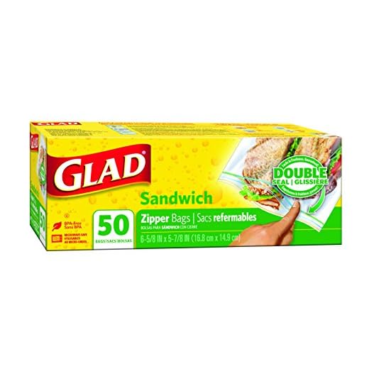 Glad Sacs de rangement à fermeture éclair
