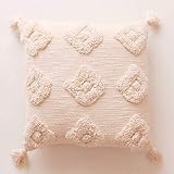 Banilla Single Bohemian Decorative Throw Pillow Cover 18x18 | 100% Cotton Boho Pillow Cover Perfect