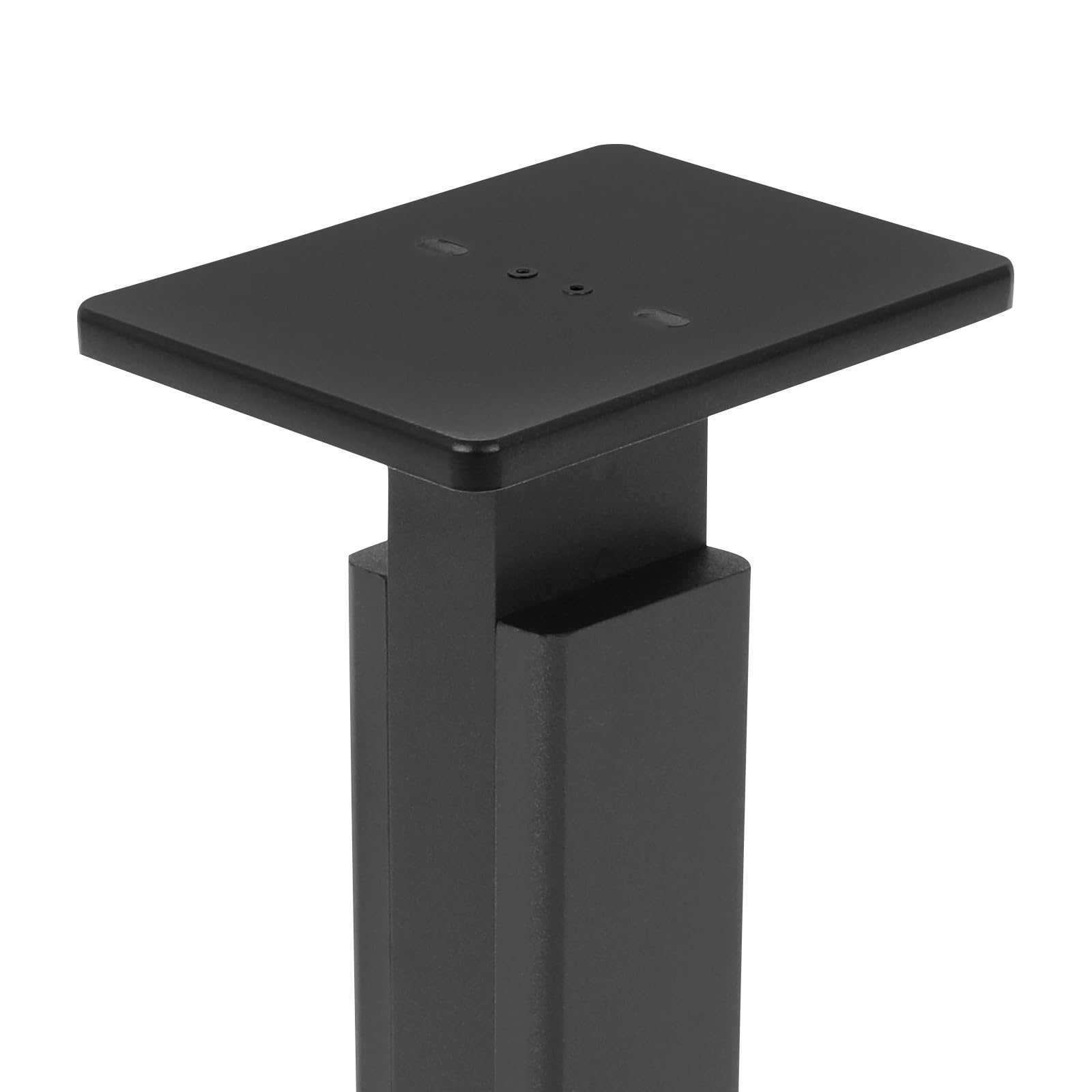 Juego de 2 soportes para altavoces, soporte de suelo con almohadillas antideslizantes. Capacidad máxima de carga: 30 kg. Rango de altura ajustable de 65 a 85 cm. Fácil montaje para barras