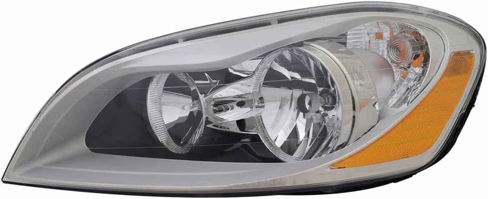 KarParts360 For Volvo XC60 Headlight Assembly 2010 11 12 2013 Pair Driver and Passenger Side | w/Bulbs | VO2502130