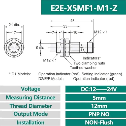 Capteur E2E-X3D1-N de rechange pour maintenance machine