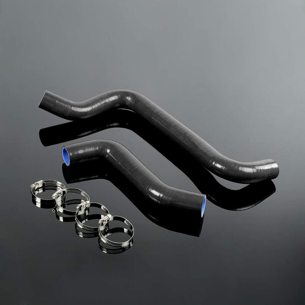 Silicone Radiator Hose Compatible with Dodge Neon SRT-4 SRT4 2.4L 01-05 Black