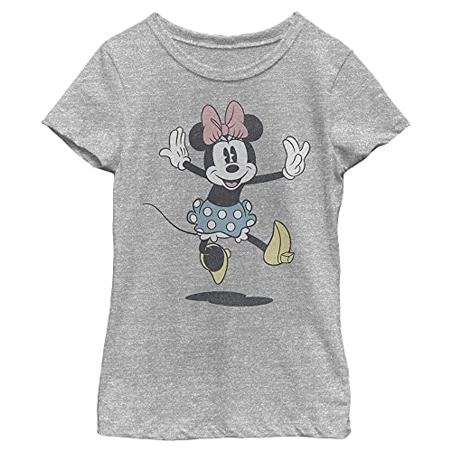 Disney Characters Minnie Jump Girl's Heather Crew Tee